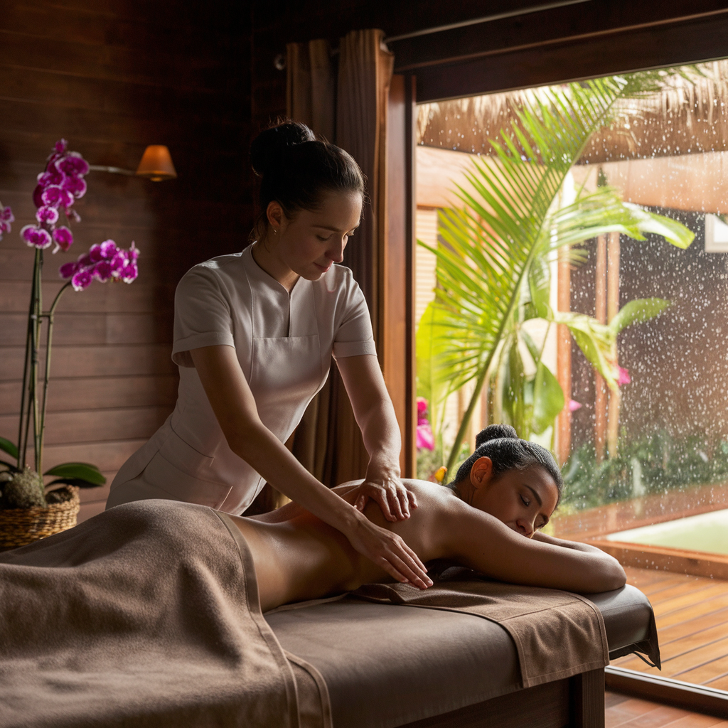 que faire à l'ile maurice quand il pleut, spa massage